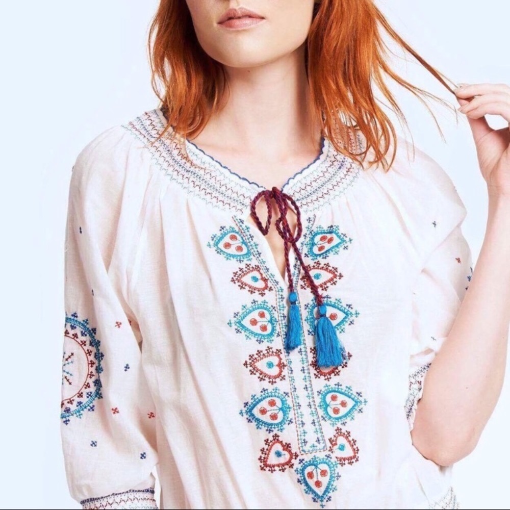 NWT Romeo & Juliet Couture Bohemian Peasant Blouse - Picture 3 of 8